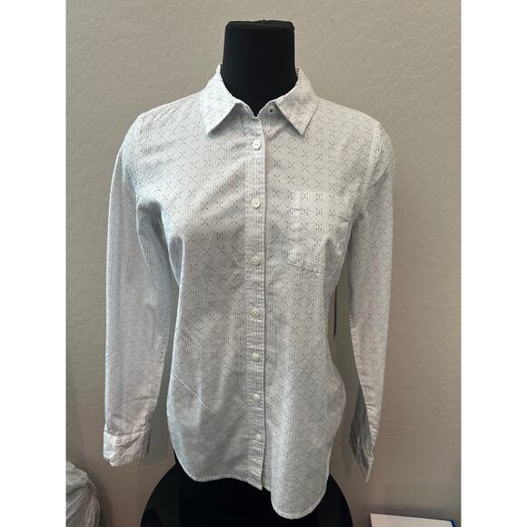 TOMMY HILFIGER White Button Down Shirt Stripe Back Detail Long Sleeve | Medium - Picture 2 of 8